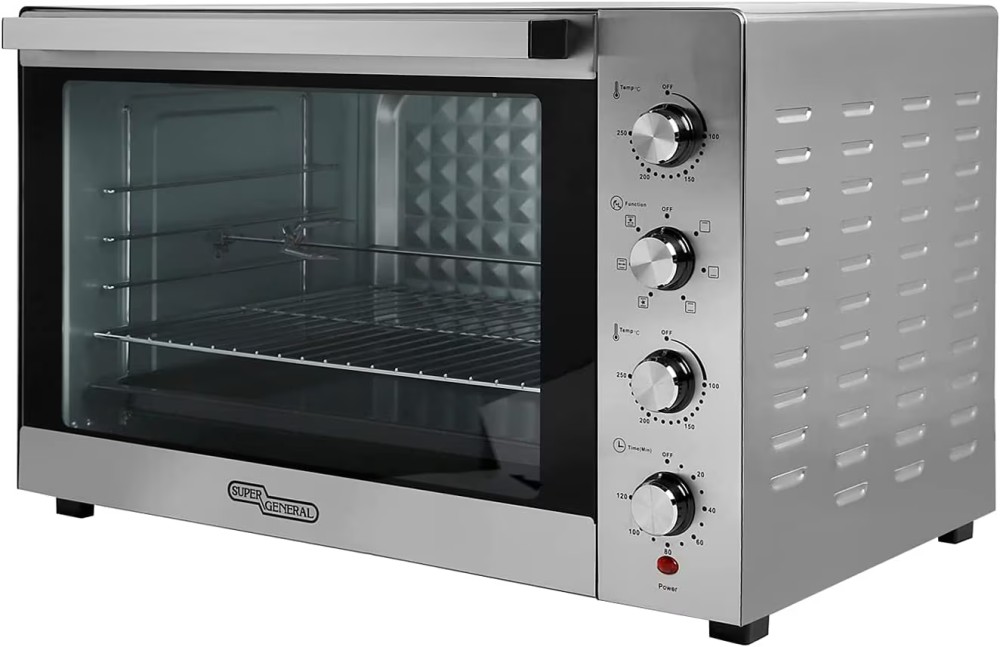 Super General 100 Liter Stainless Steel Electric Oven, SGEO-101-TRC, Silver