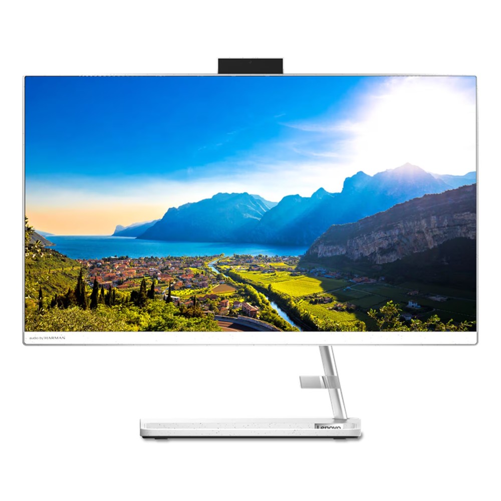 Lenovo IdeaCentre All-in-One 3 24ALC6 Desktop with 23.8-Inch Display AMD Ryzen 7 Processor 16GB RAM 512GB SSD AMD Radeon Graphic Card White