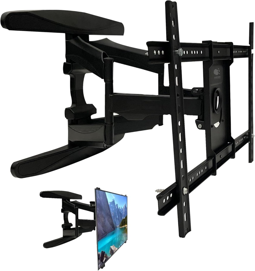 TV Wall Mount - Full Motion TV Mount - Wall TV Bracket Supports 40 To 75 Inches TV Screens Swivel of up to 180 degrees TV Wall Mount