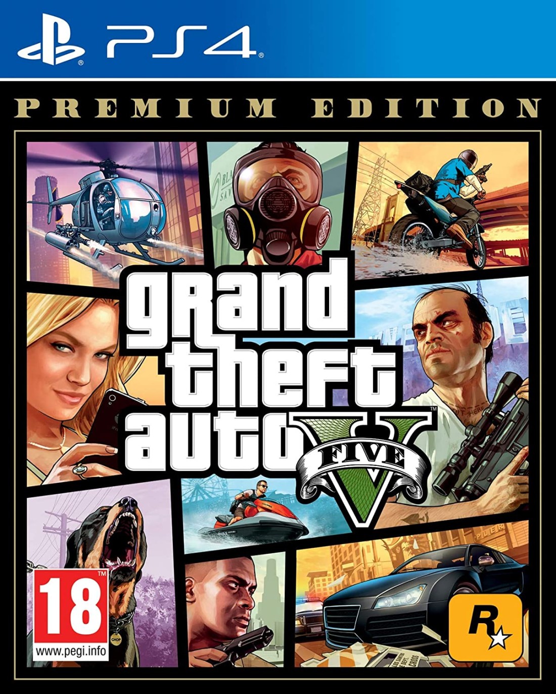 Rockstar Games Grand Theft Auto V Premium Edition (English) - Intl Version - Action &amp; Shooter - PS4/PS5