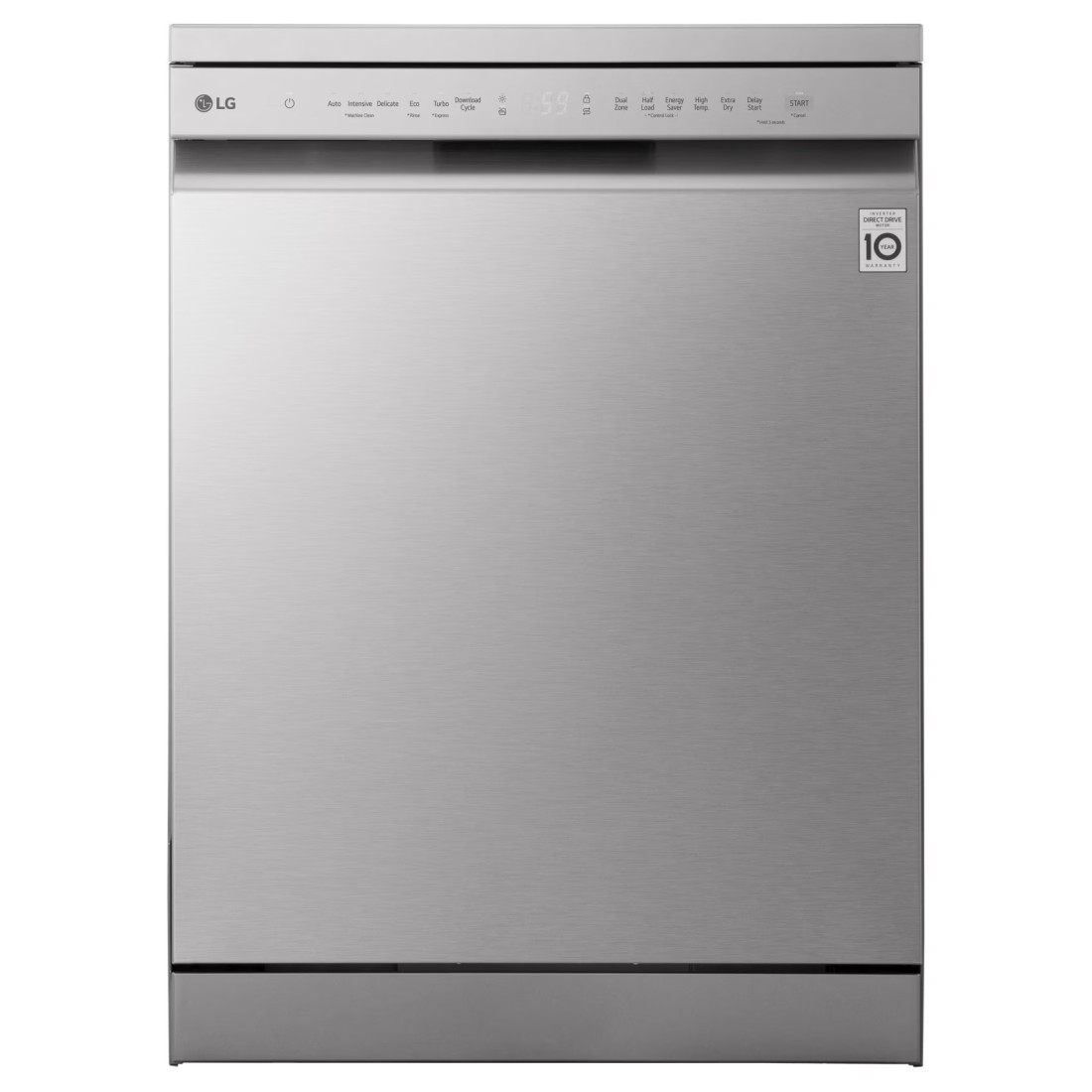 LG TrueStream QuadWash Dishwasher DFC513FV Prime Silver 14 Place Settings