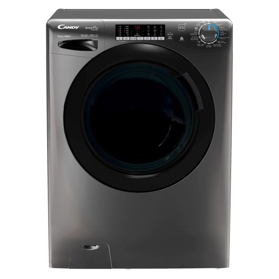 Candy SmartPro Inverter Washer Dryer CSOW41066TWMBR19 Anthracite 10kg/6kg