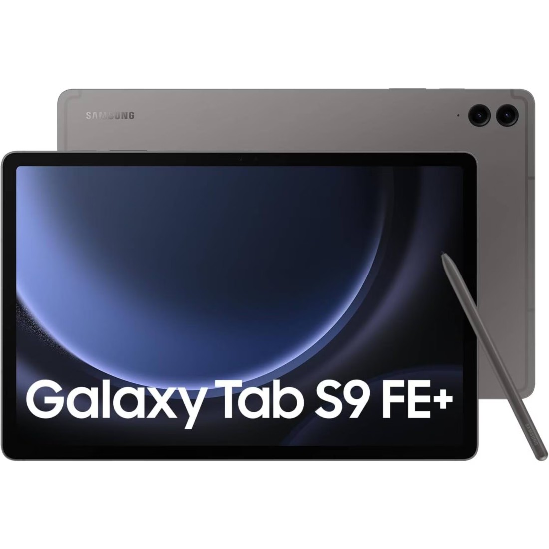 Samsung Galaxy Tab S9 FE+ Tablet, 128GB, Grey, 6GB RAM, 12.4-Inch, 8 MP Camera, TFT Display, 5G