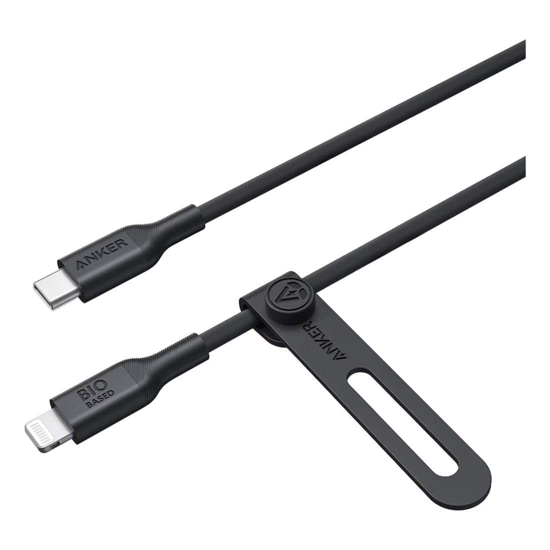 أنكر كابل شحن USB-C إلى لايتينج لمزامنة البيانات أسود 3 قدم