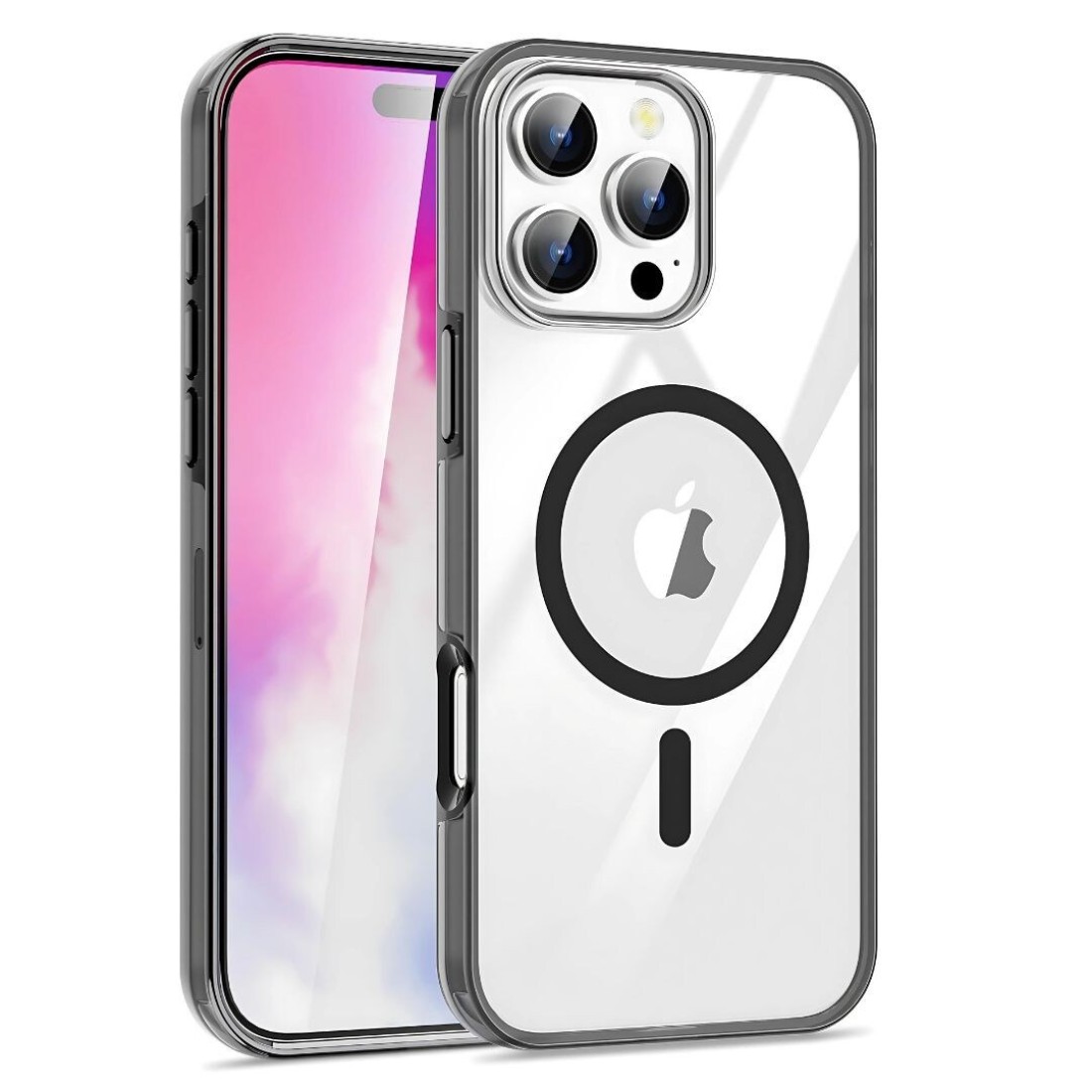 حافظة iPhone 16 Pro Clear MagSafe، حماية من الدرجة العسكرية iPhone16 Pro Max حافظة هاتف واقية مقاومة للصدمات ومغناطيس قوي، مضادة للخدش ومضادة لبصمات الأصابع بدون إطار عدسة، مضادة للاصفرار