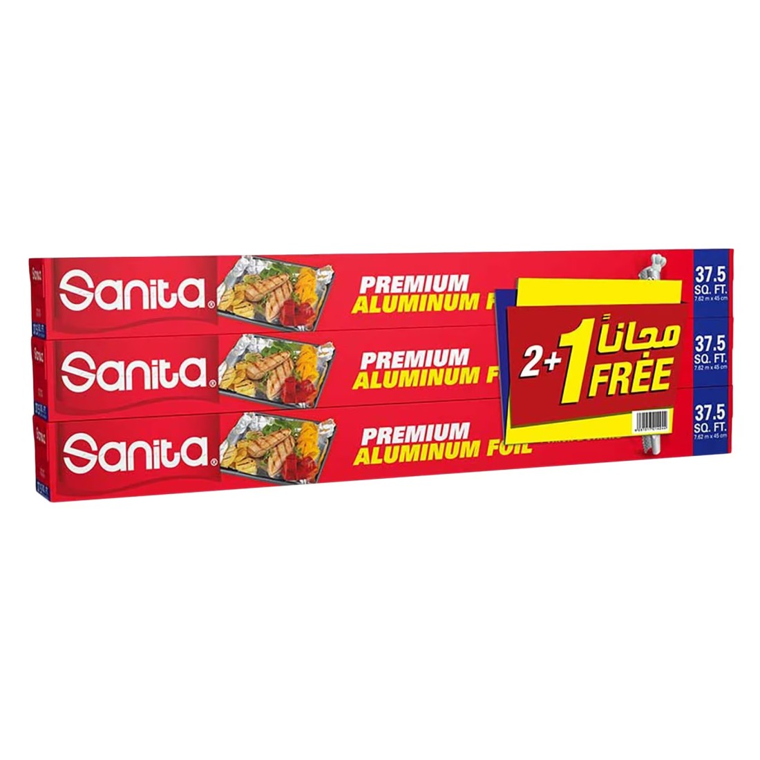 Sanita Aluminium Foil Silver 37.5sqftx3