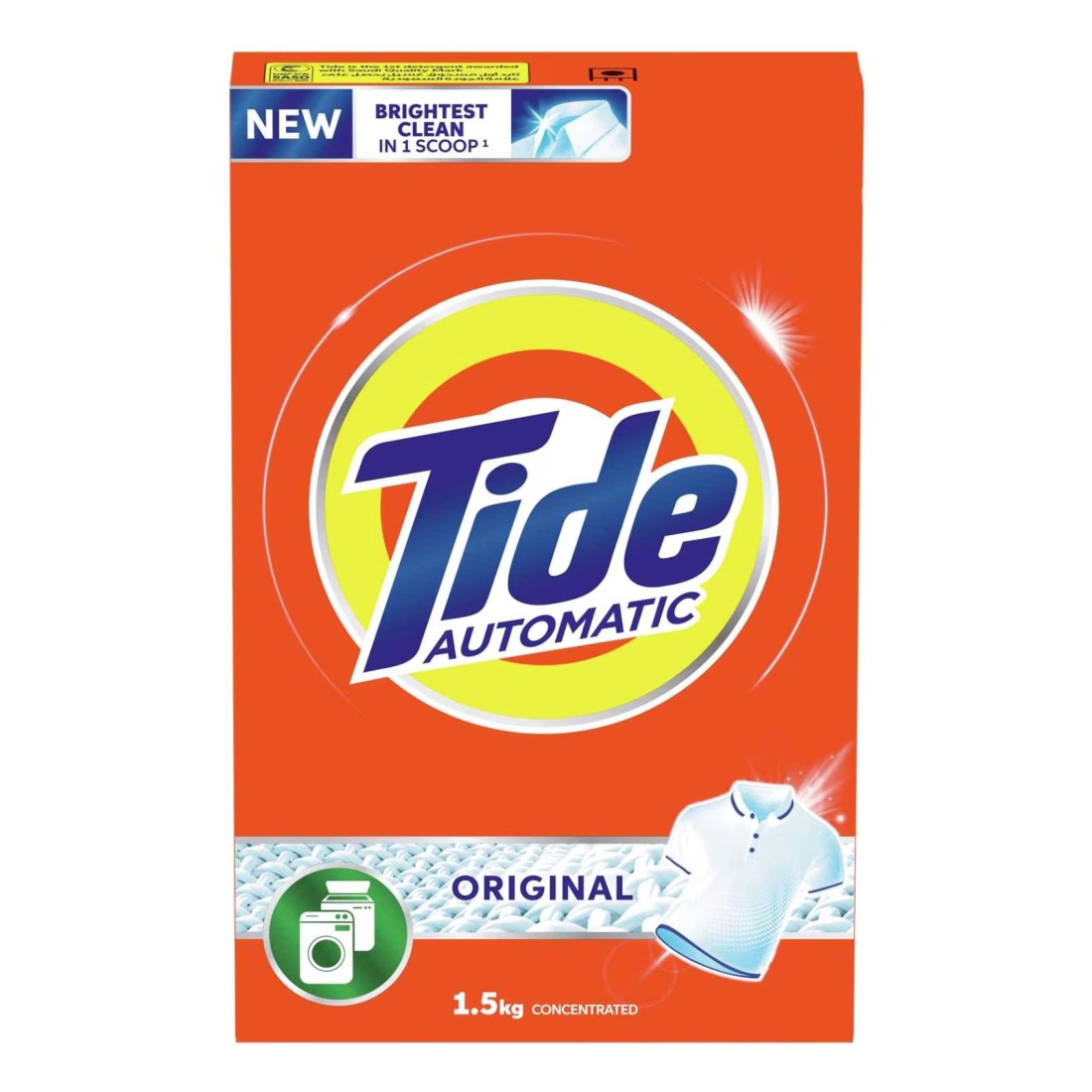 Tide Automatic Laundry Detergent Powder Original Scent 1.5kg