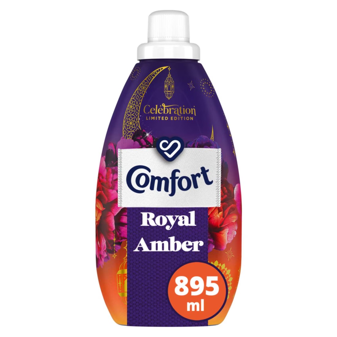 Comfort Concentrated Fabric Softener Royal Amber Ramadan Limited Edition for 30 Days of Freshness 895ml