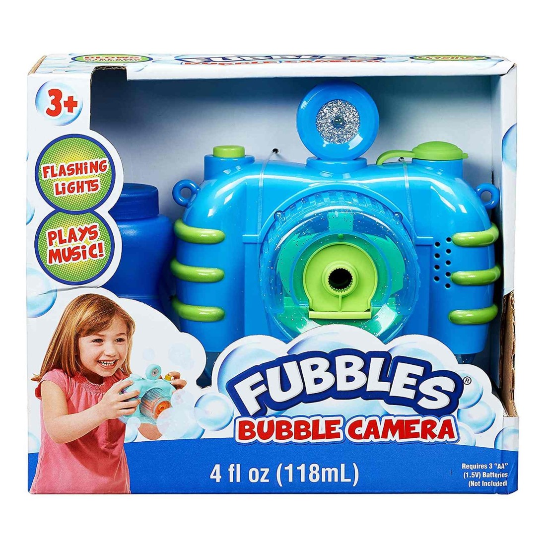 Fubbles No-Spill Bubble Camera Toy 118ml