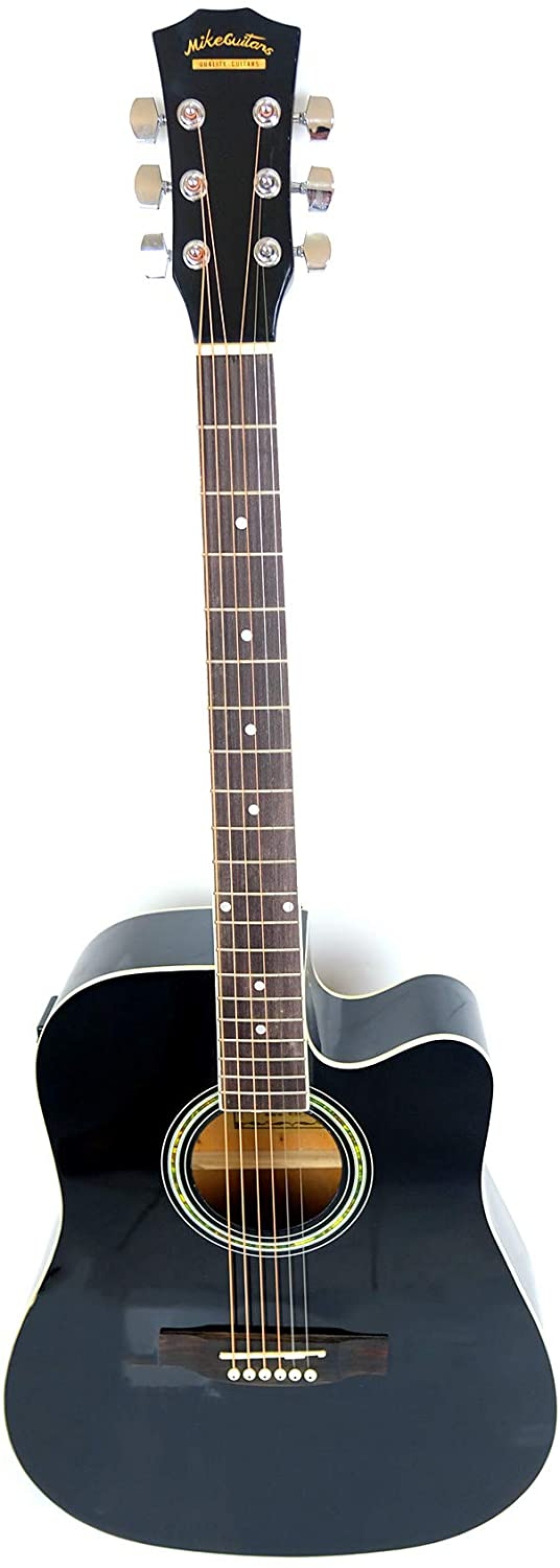 Mike Music 41inch Acoustic EQ quality Guitar with Bag and Strap(41inch Mike Acoustic eq quality Guitar, black)