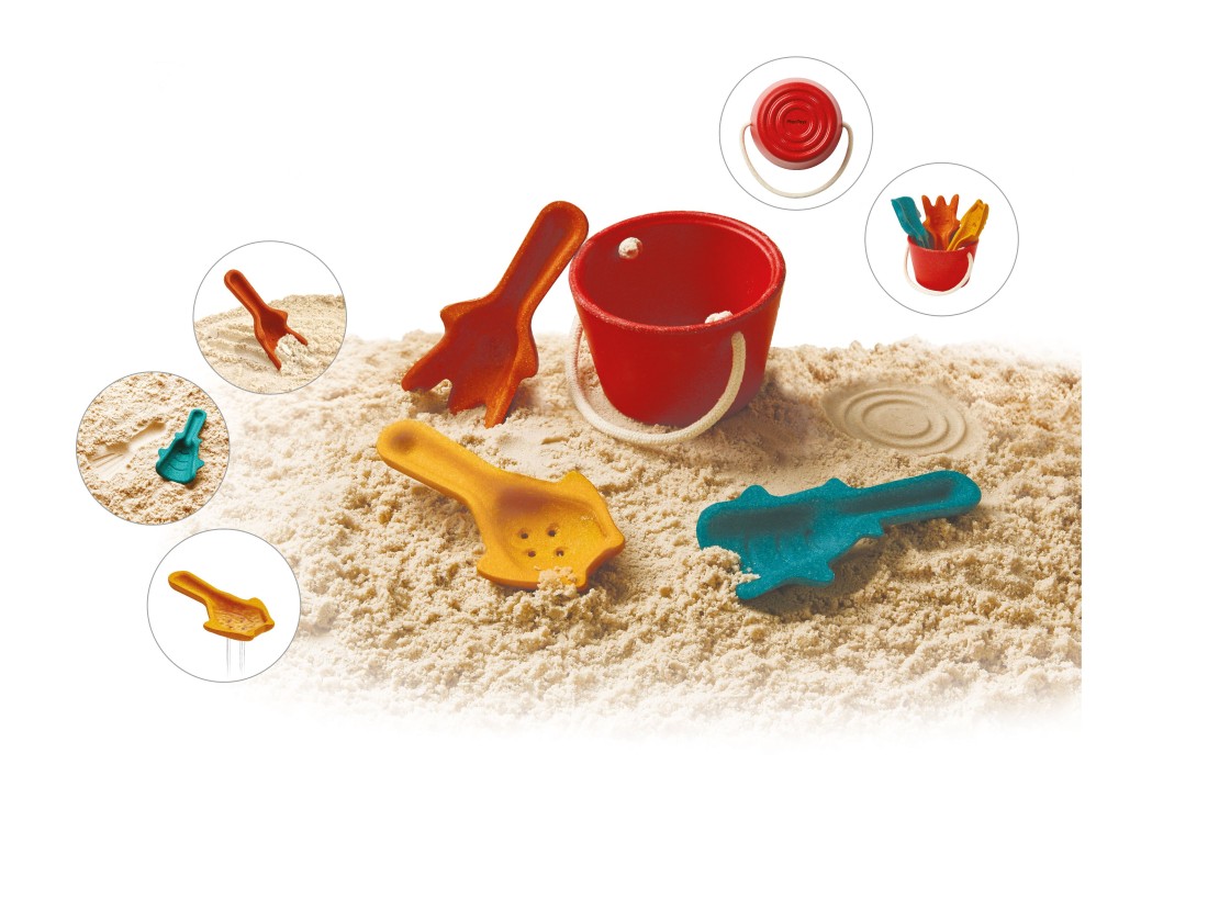 Plantoys Wooden Sand Play Set