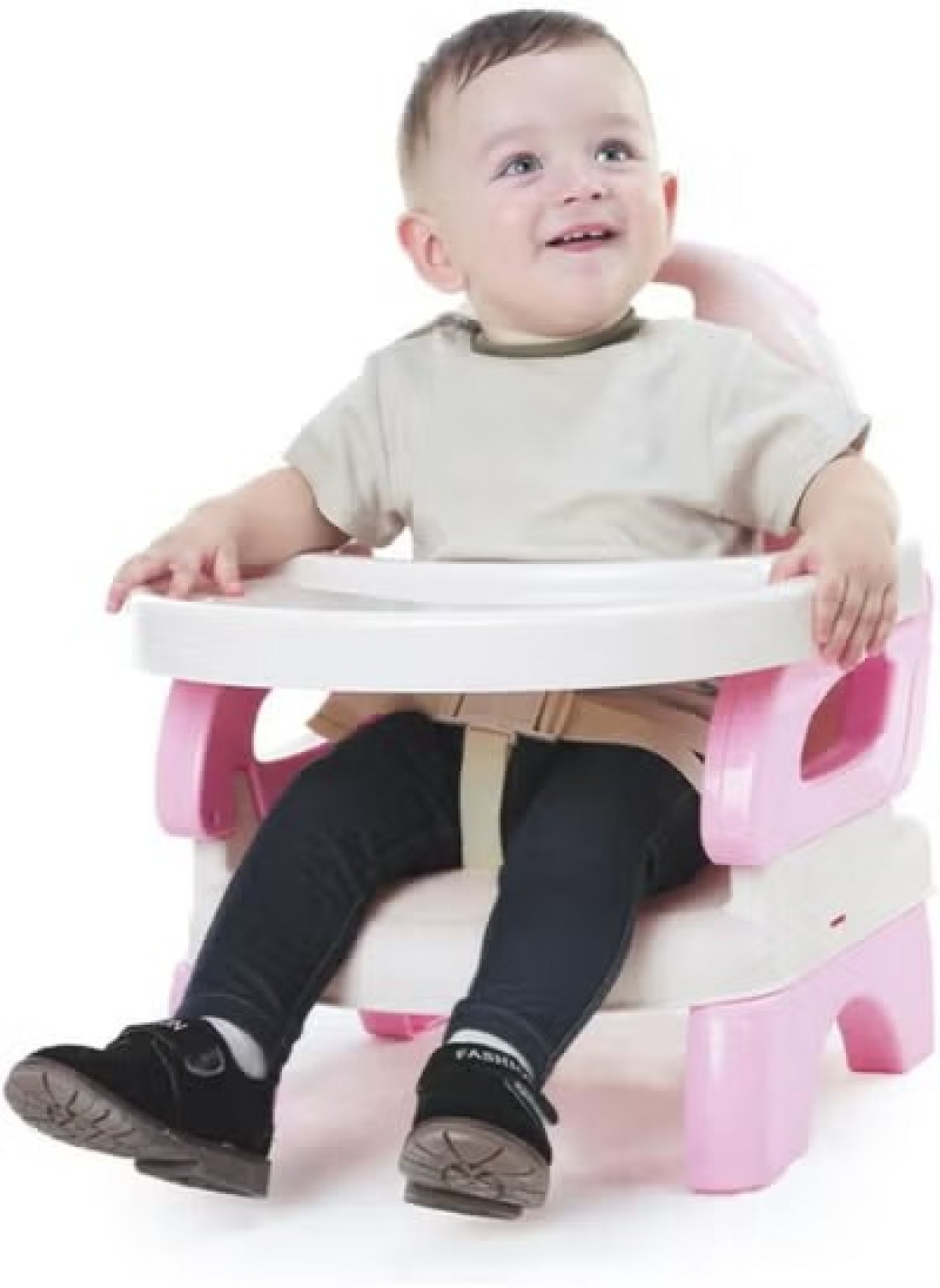 Radiotronics Fantastic-Kids-Toys Baby Dining Chair, 2-Level Height Adjustment, Can Be Used on Chair with 3-Point Safety Belt, Easily Foldable