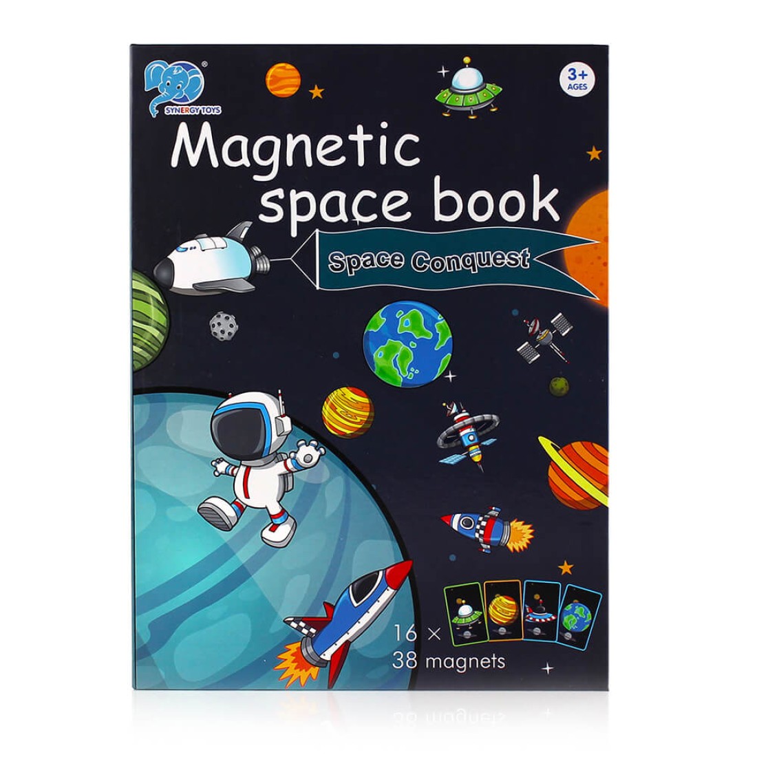 Magnetic Book Space Puzzle for Kids
