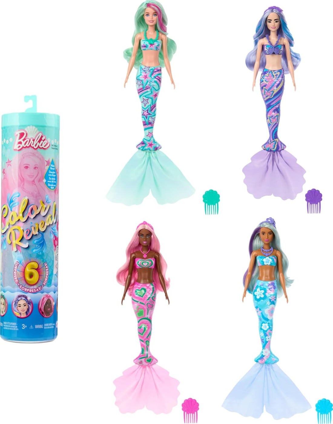 Barbie Color Reveal Barbie Deep Sea Mermaids Series HRK12
