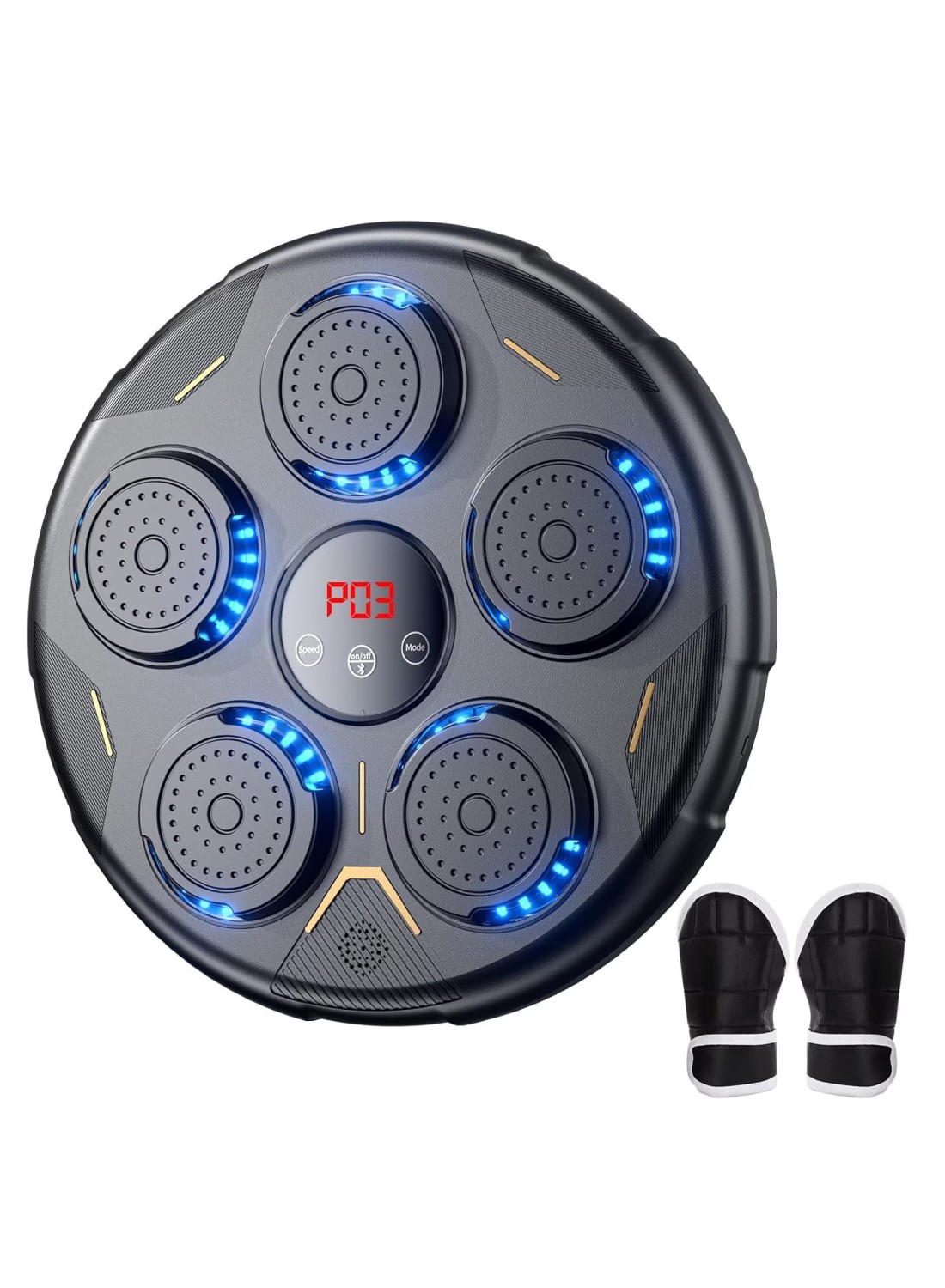 Smart Boxing Machine – Wall-Mounted Musical Punching Equipment with Bluetooth for Home Workout – Includes Gloves – Perfect for Adults & Kids