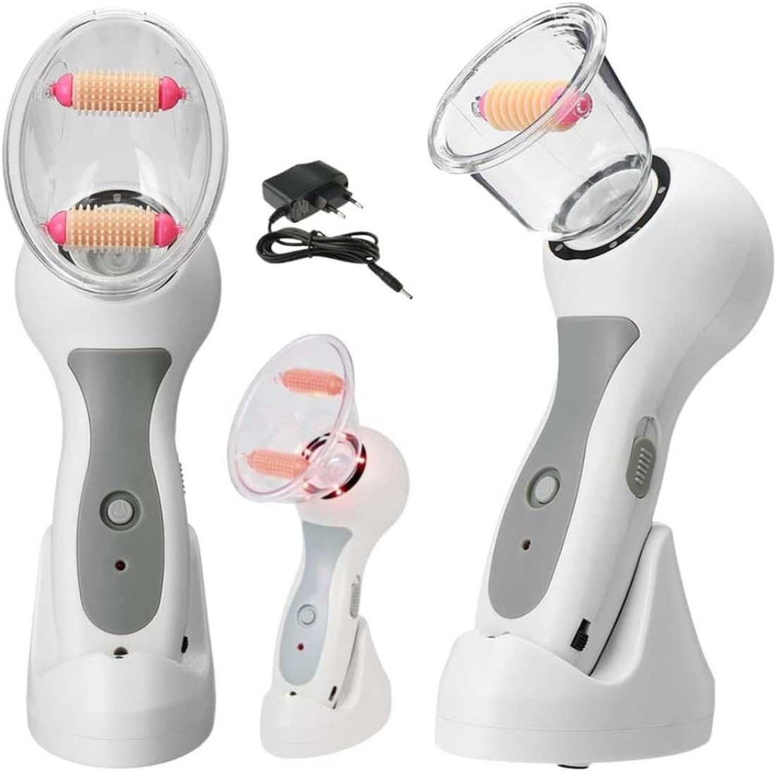 LED Anti-Cellulite Massager for Women – Vacuum Body Massage Device, Interchangeable Heads, Toning & Firming, Professional High-Quality Design