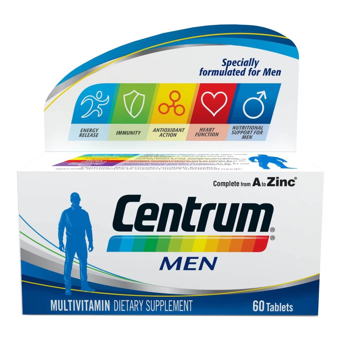 Centrum Complete from A to Zinc Men Multivitamin Dietary Supplement Tablets 60 Tablets