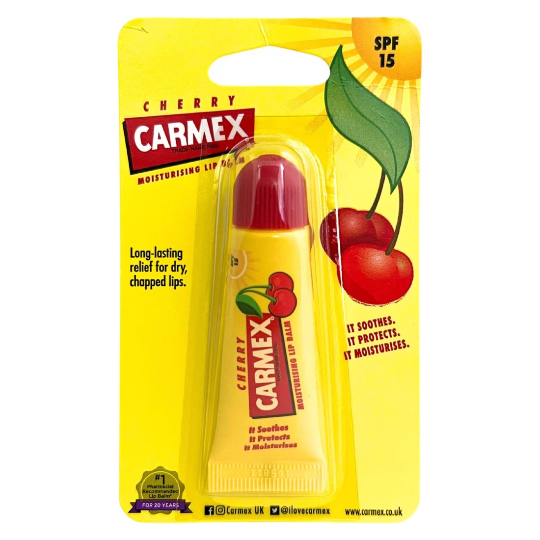 Carmex Cherry Lip Balm Tube 10g