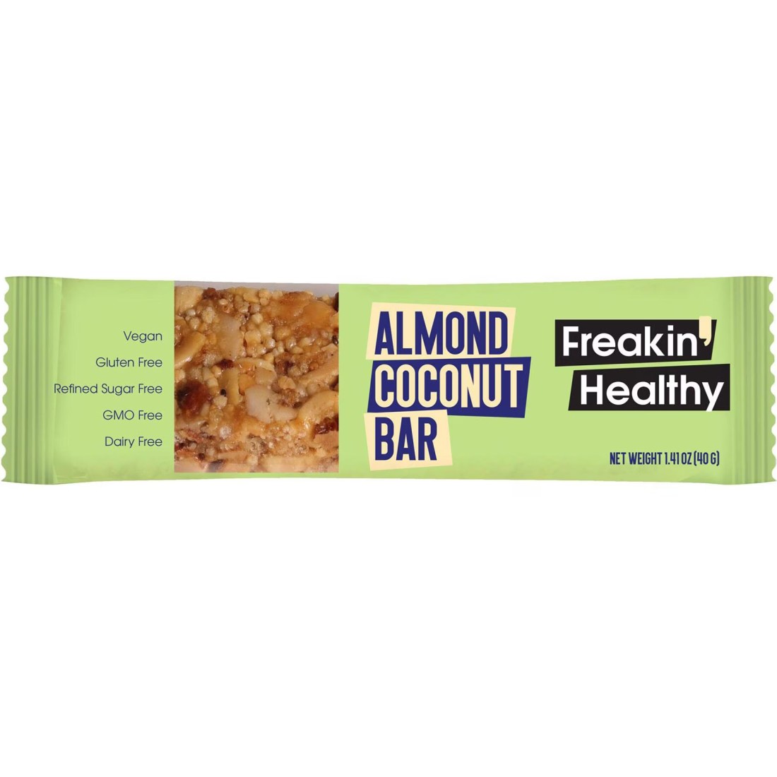 Freakin&#39; Healthy Almond Coconut Bar, 40g