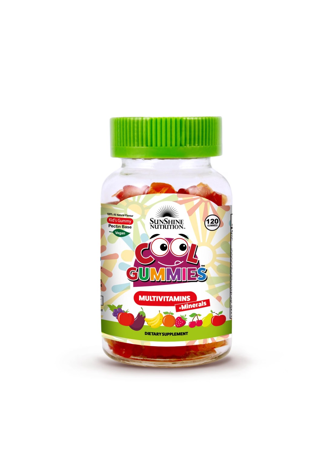 Sunshine Nutrition Multivitamins Dietary Supplement 120 Cool Gummies