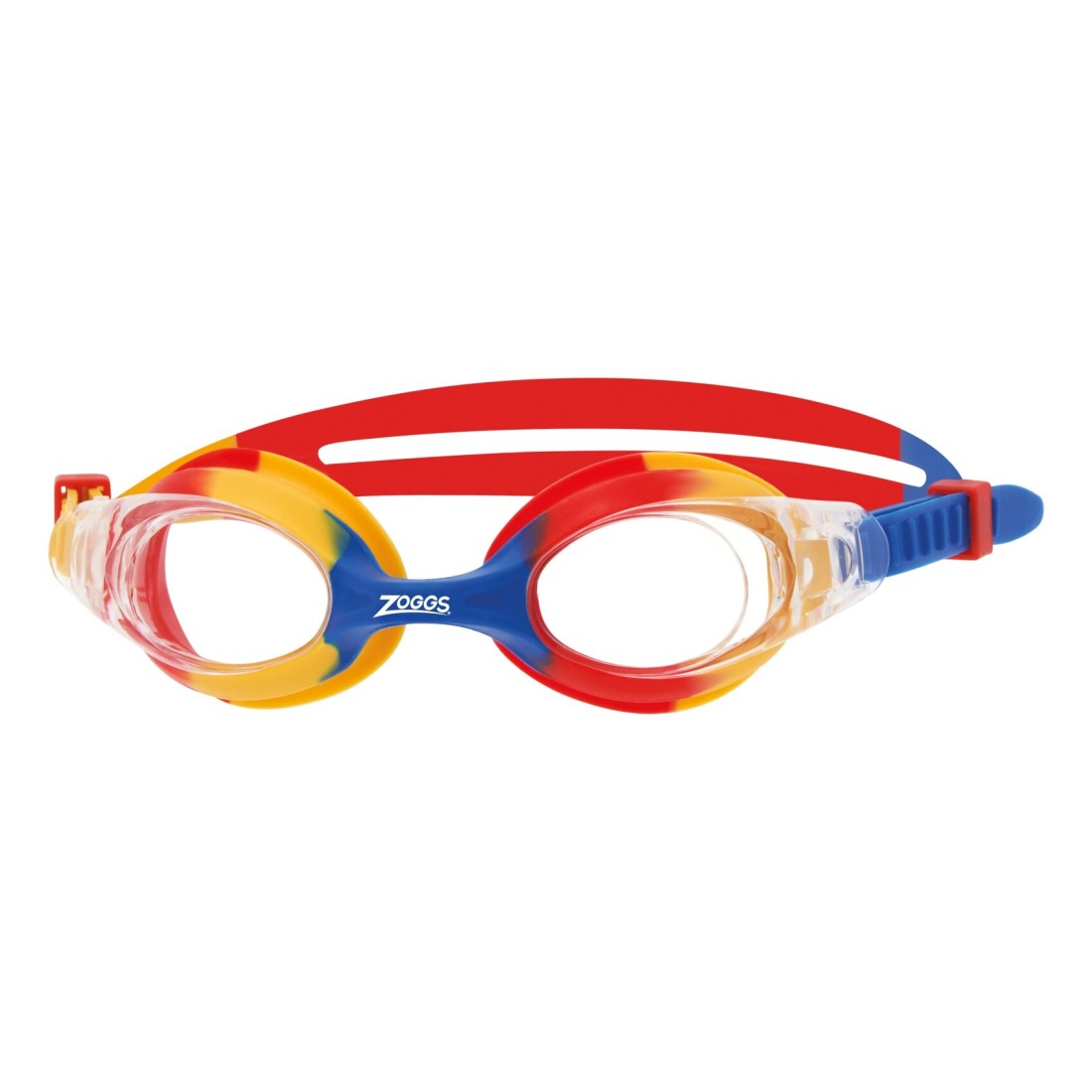 Zoggs Little Bondi Swimming Goggles for Kids Yellow Red Clear 0 to 6 Years