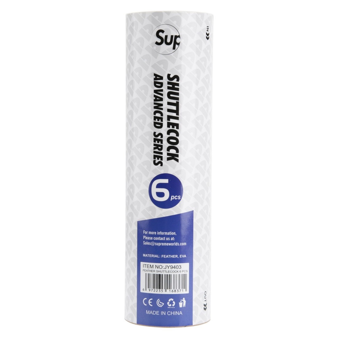 Supreme Sports Advanced Series Feather Shuttlecock JY9403 White 6 PCS