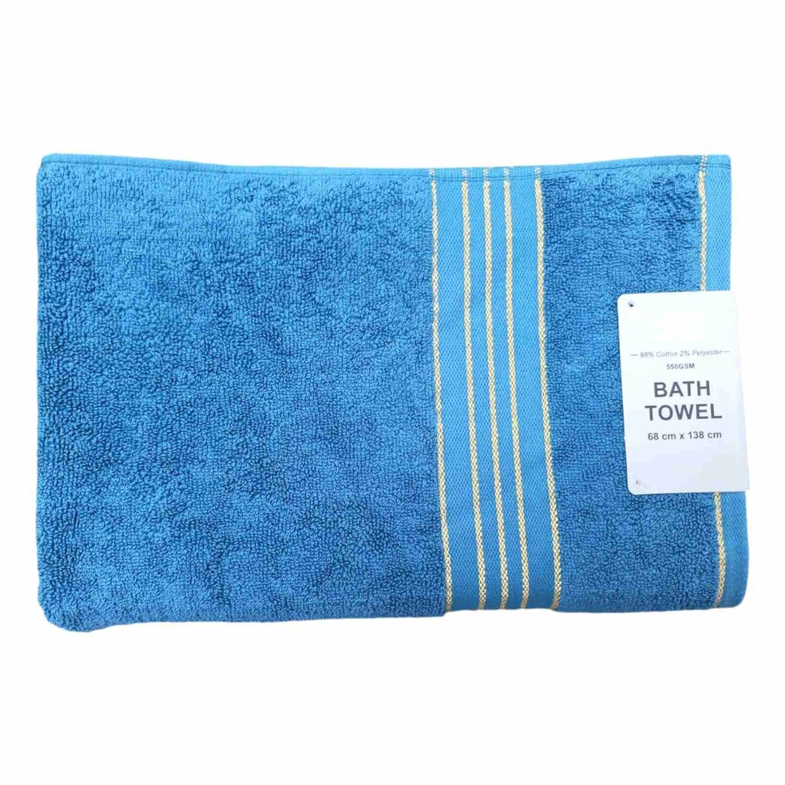 La Collection 550GSM Cotton and Polyester Bath Towel 55004110 Teal 68x138cm