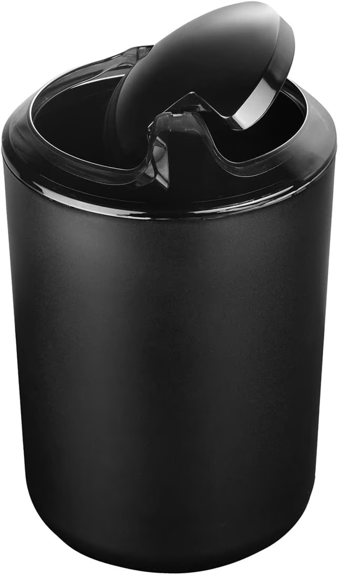 Black Plastic Trash Can Waste Bin For Bedroom