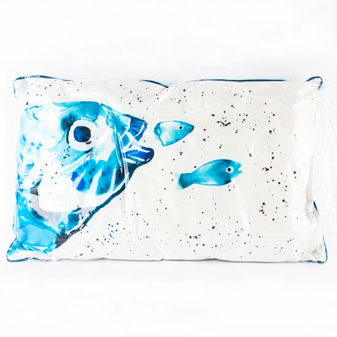 Biggdesign Anemoss Bream Patterned Rectangle Pillow, 100% Cotton Fabric