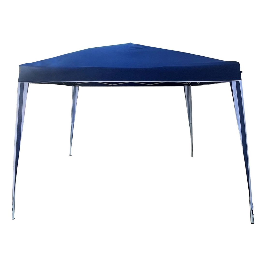 Star Pattern Foldable Gazebo Navy and White 3x3m