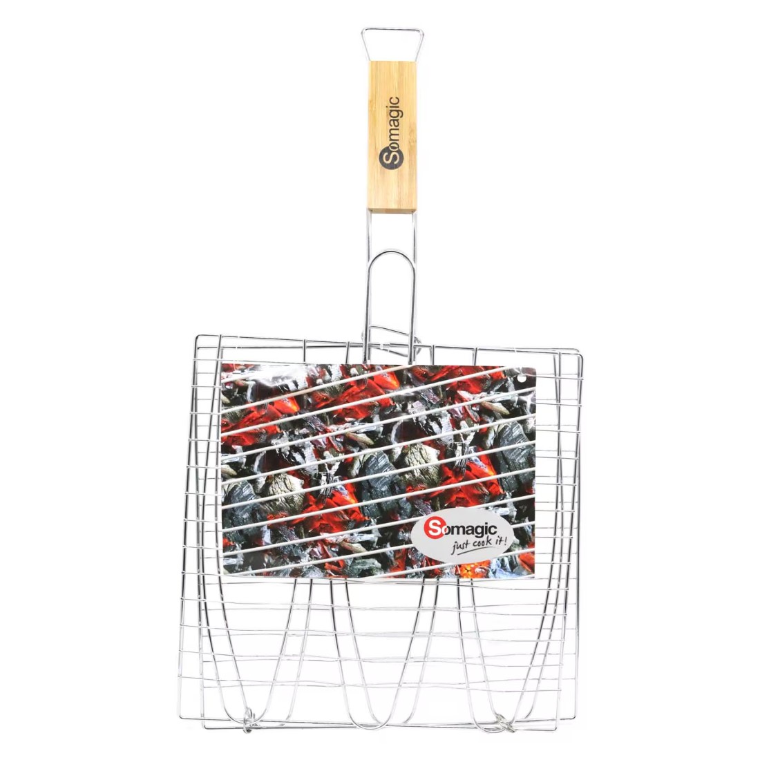 Somagic Double Grid Grill Silver 28x28cm