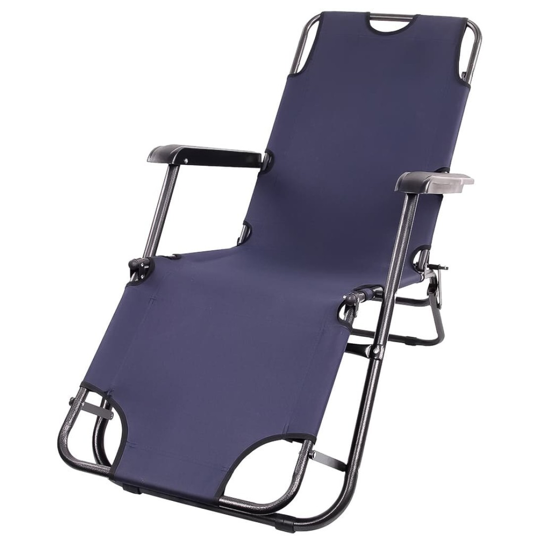 LB-20455 Folding Camping Chairs For Adults For Beach And Picnic - Dark Blue