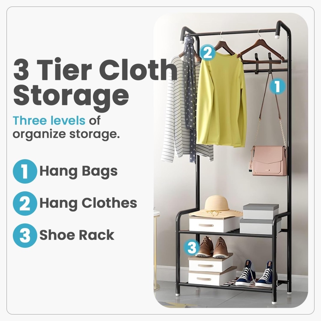 Clothes Drying Stand Space Saving Laundry Rack Durable Drying Rack Foldable Clothes Dryer for Indoor Outdoor Use