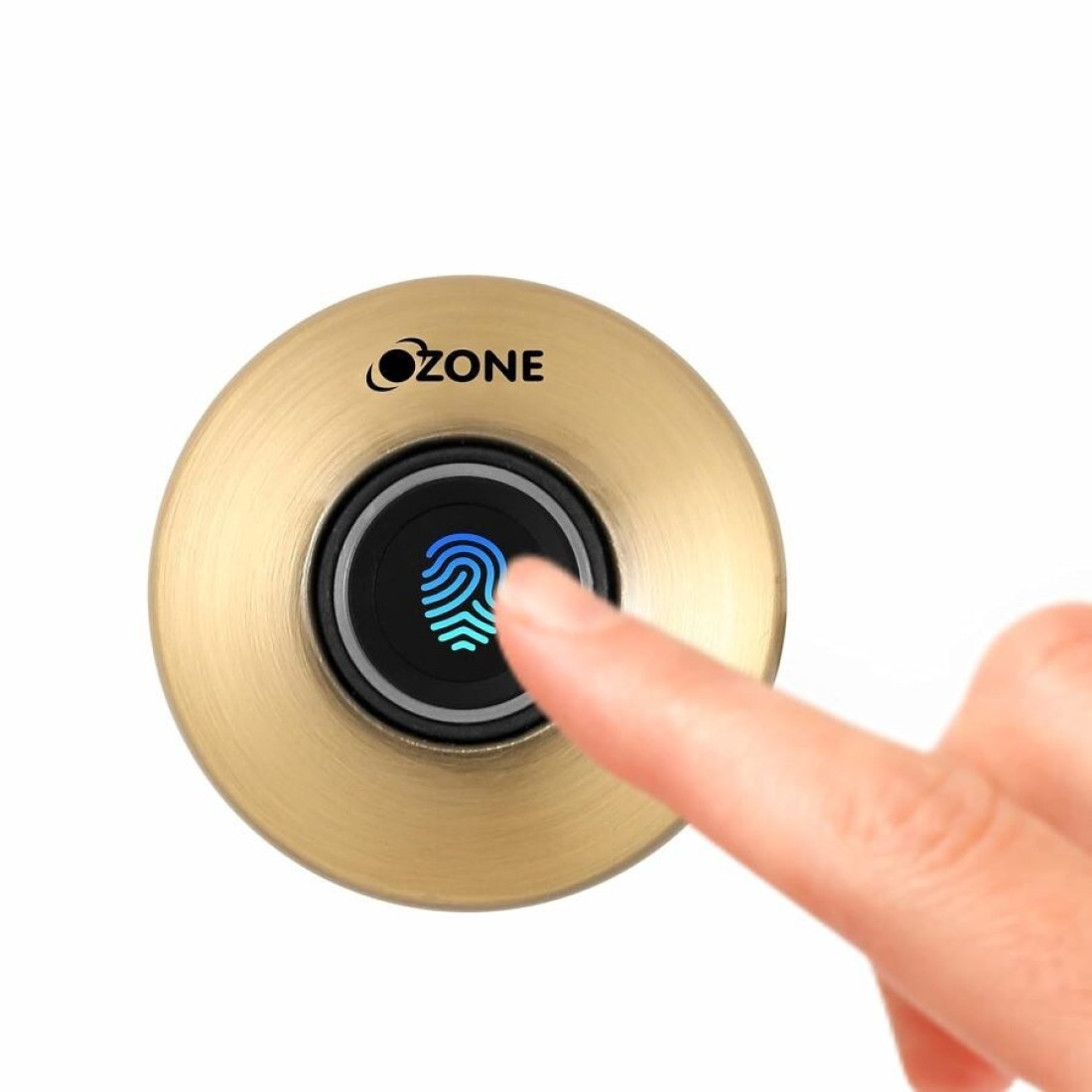 Ozone OZFL-55-F Fingerprint Access Automatic Locking System Smart Digital Furniture Lock (Antique Bronze)