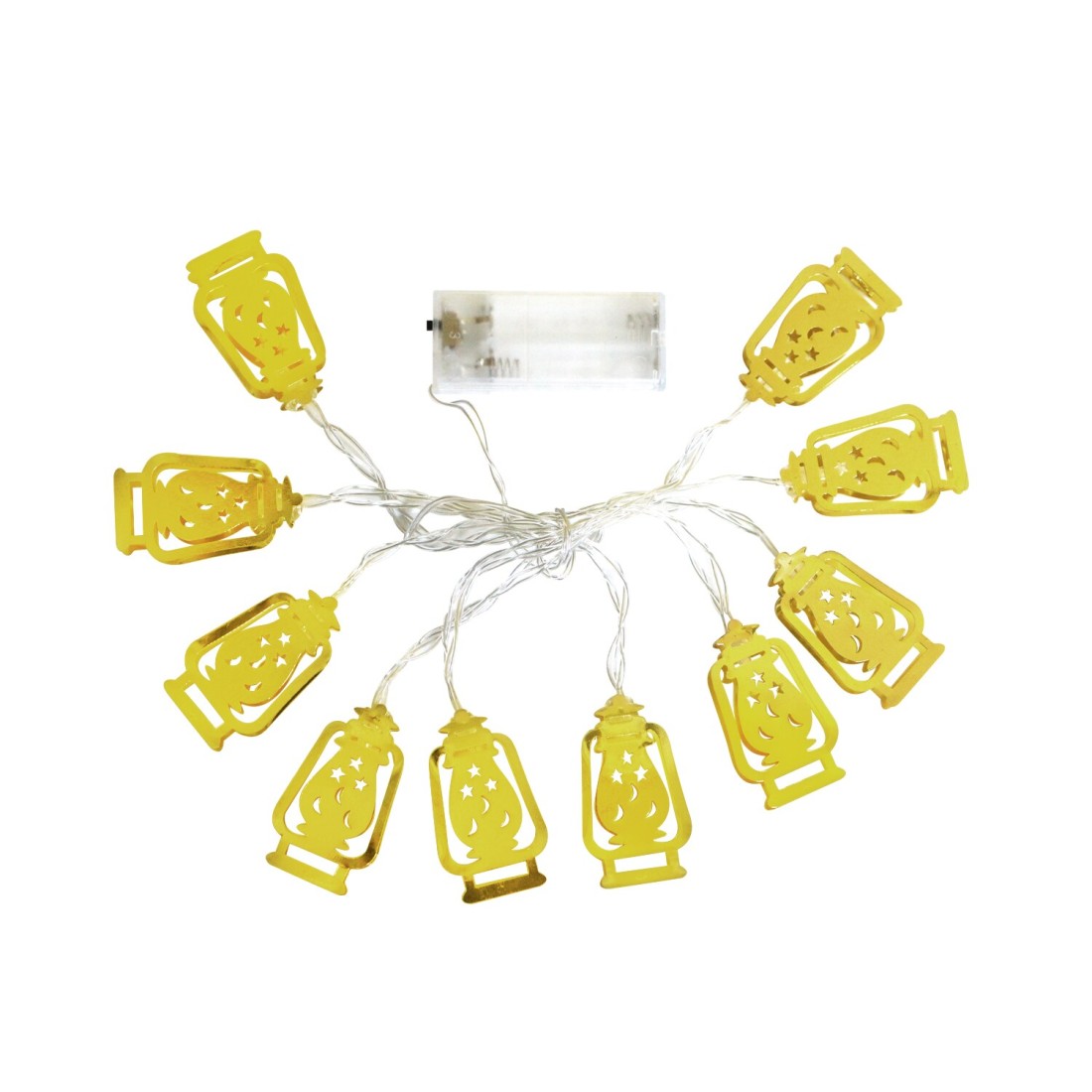 Aiwanto Ramadan Light Decoration Eid Decorations-Mini Gold Lightings Decorations for Home Book Stand Decoration Lightings