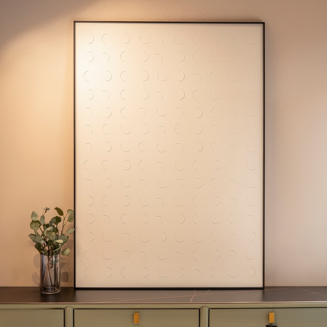 MAAC Home Minimalist Metallic Accents Paperboard Wall Art Abstract Canvas Wall Art - Modern Decorative Wall Décor for Living Room Bedroom Home Decorations