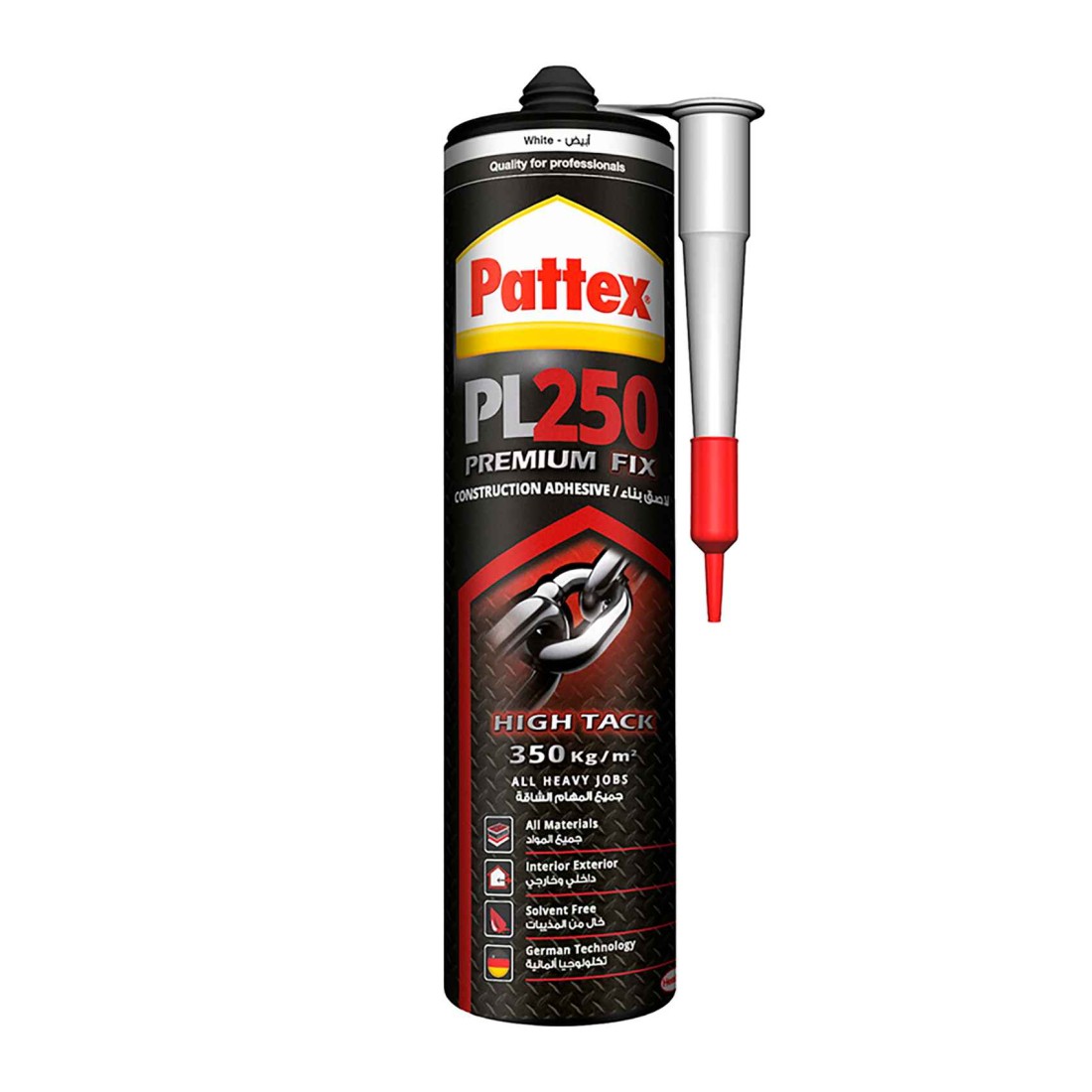 Pattex PL250 Premium-Fix Construction Adhesive White 440g