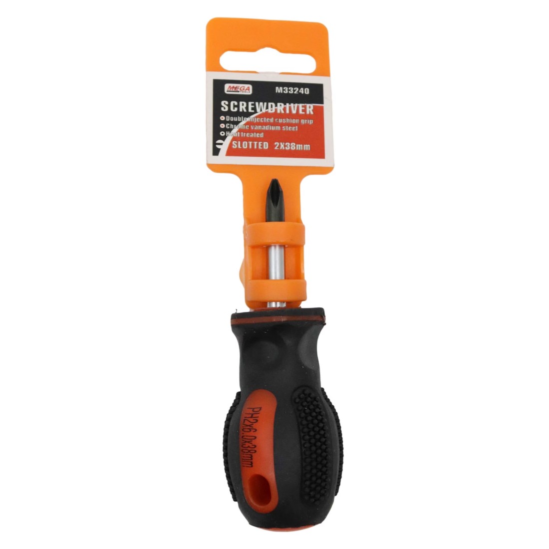Mega Screwdriver 33240 Black 2x38mm