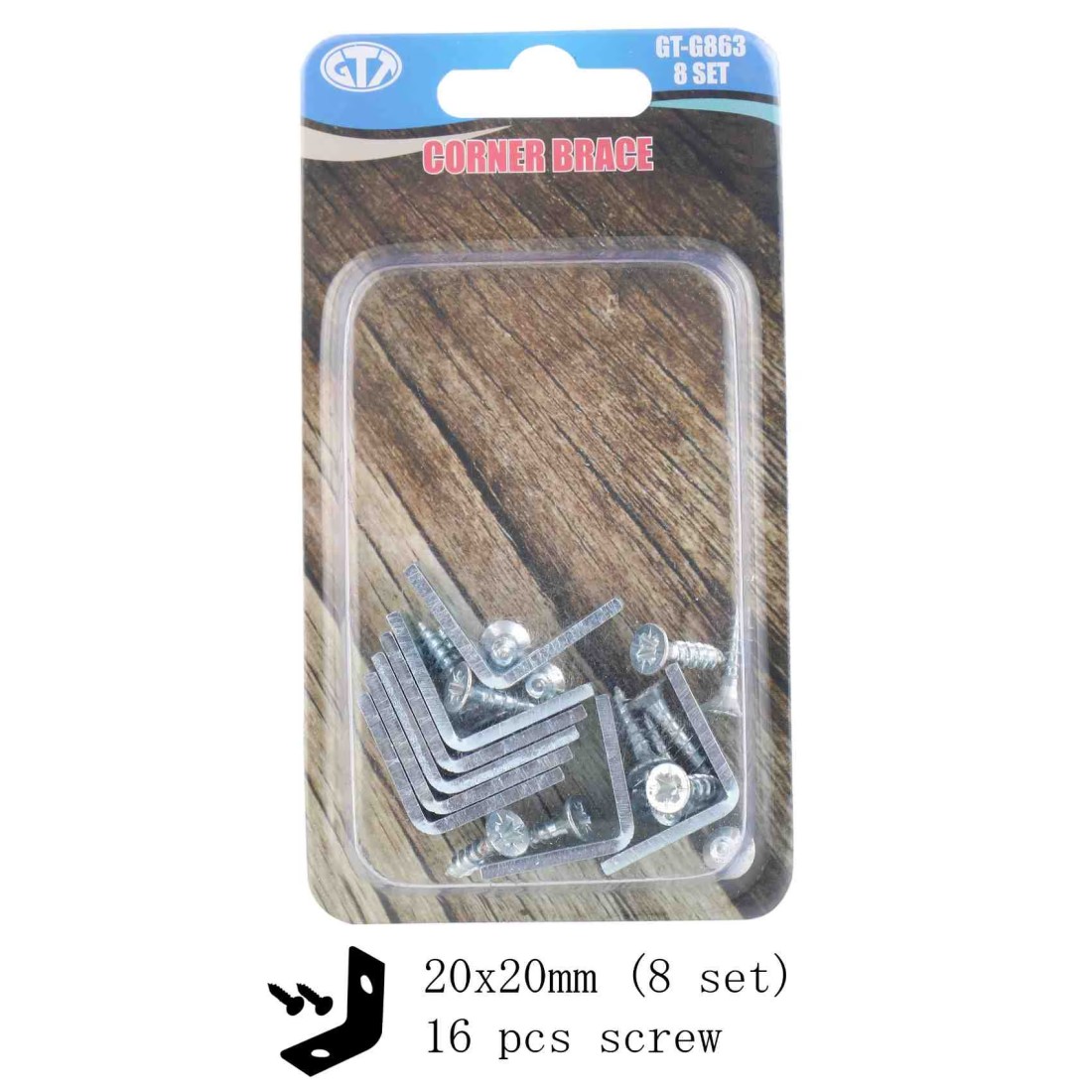 GTT Corner Brace GT-G863 Silver 24