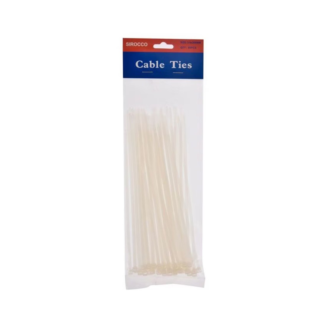 Sirocco Cable Ties White 50