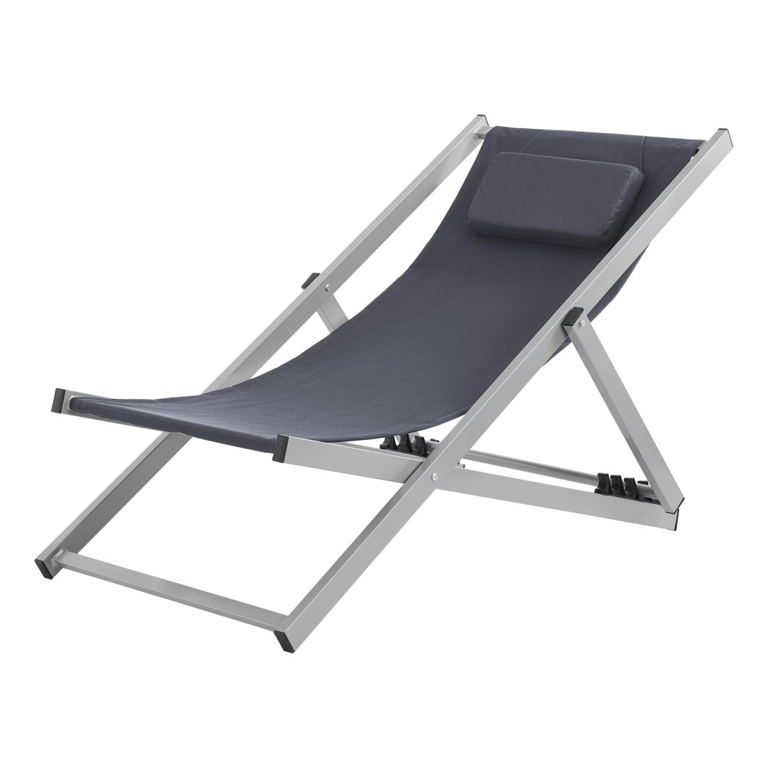 MyChoice Straight Text 5 Position L Chair Black