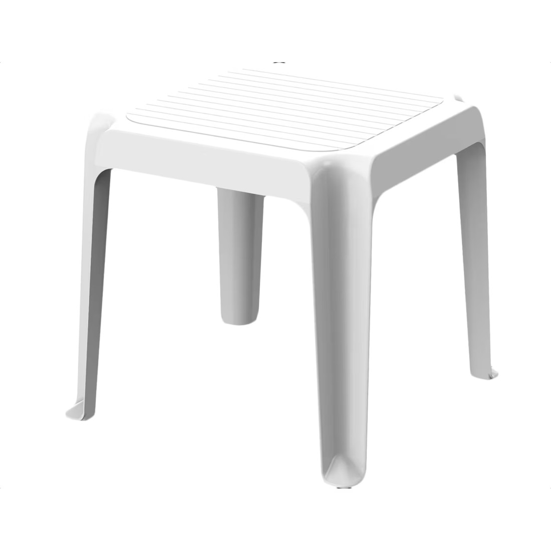 Cosmoplast Regina Low Side Table White 48x48x43cm