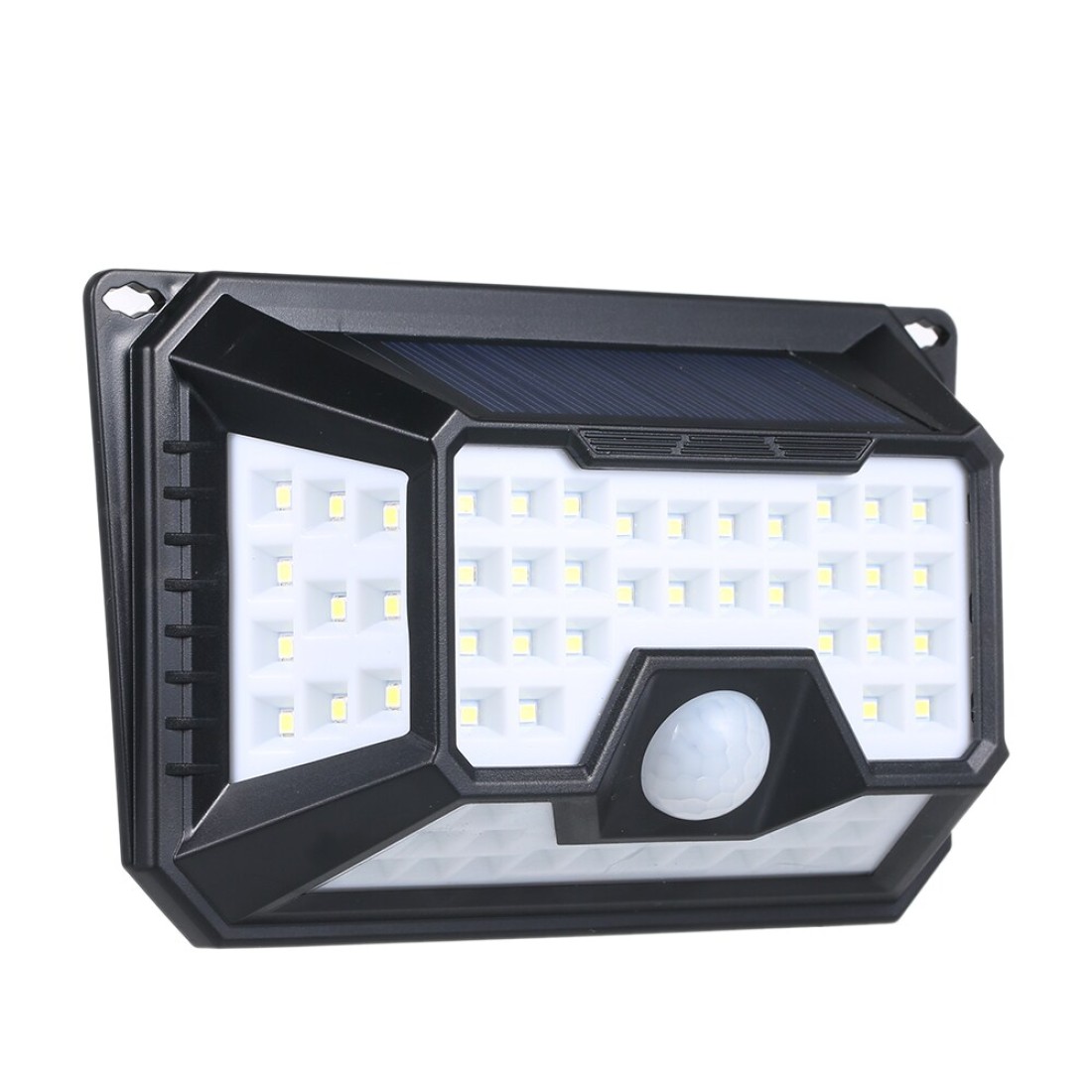 Generic-66/136 LED Solar Light PIR Motion Sensor Wall Lamp 3 Modes Dimmable Outdoor Garden Lamp Waterproof IP65