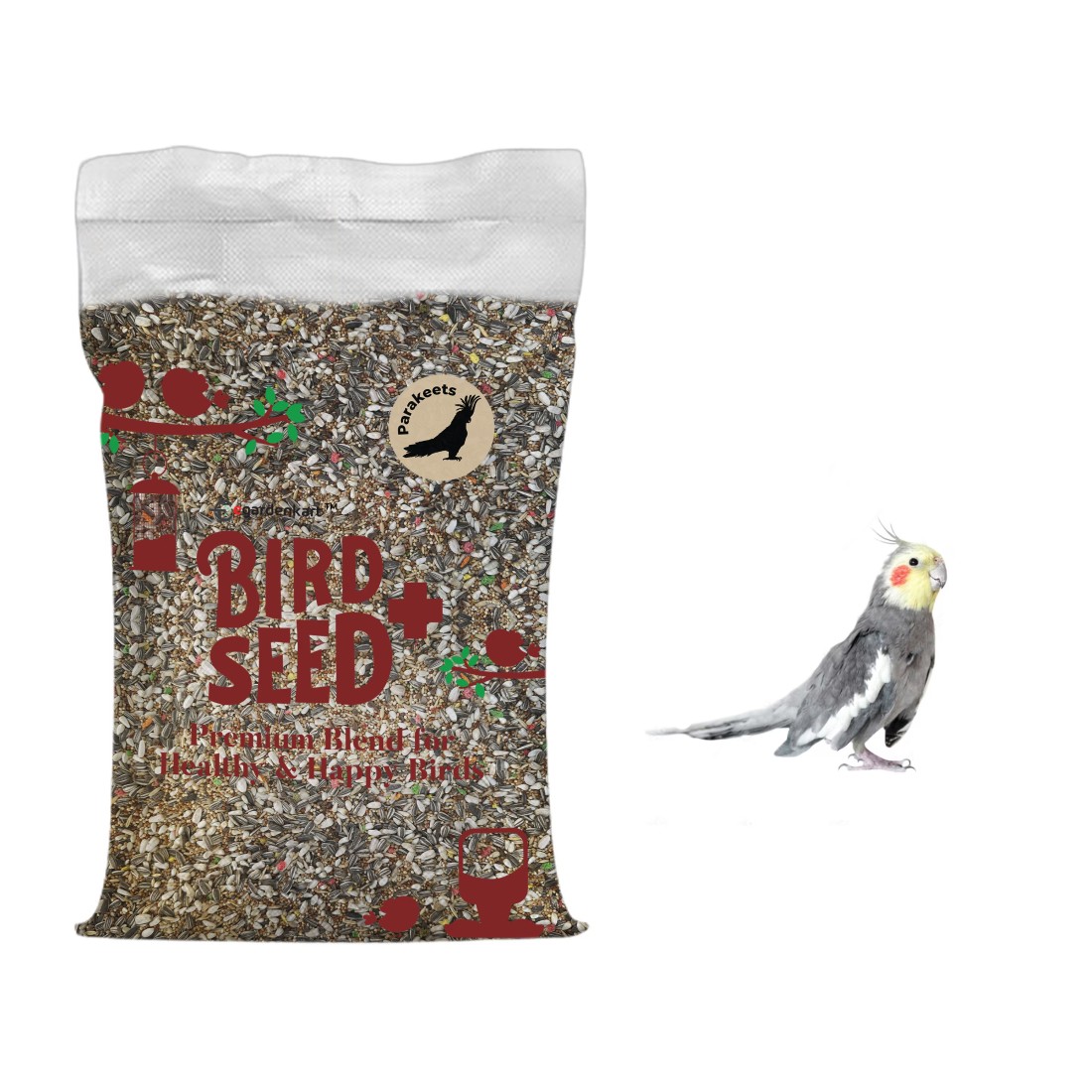 &quot;Egardenkart Premium Parakeet Bird Food - Nutrient-Rich Blend for Health and Happiness&quot; (10kg)