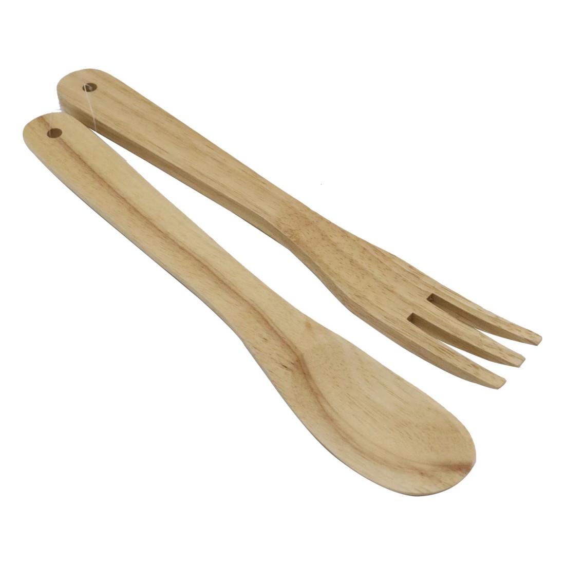 Wooden Salad Server Set Beige 2 PCS