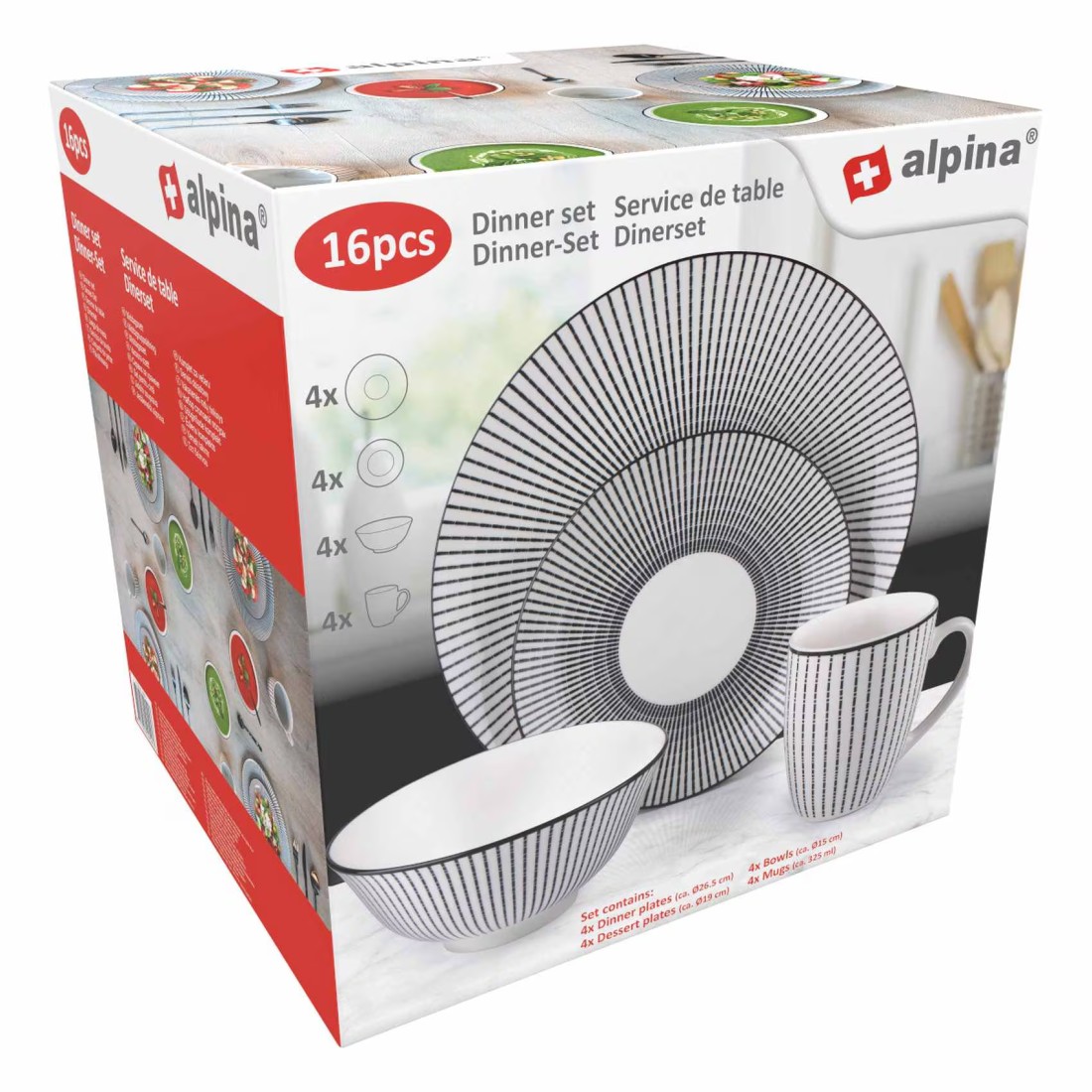 Alpina Dinner Set 16 PCS