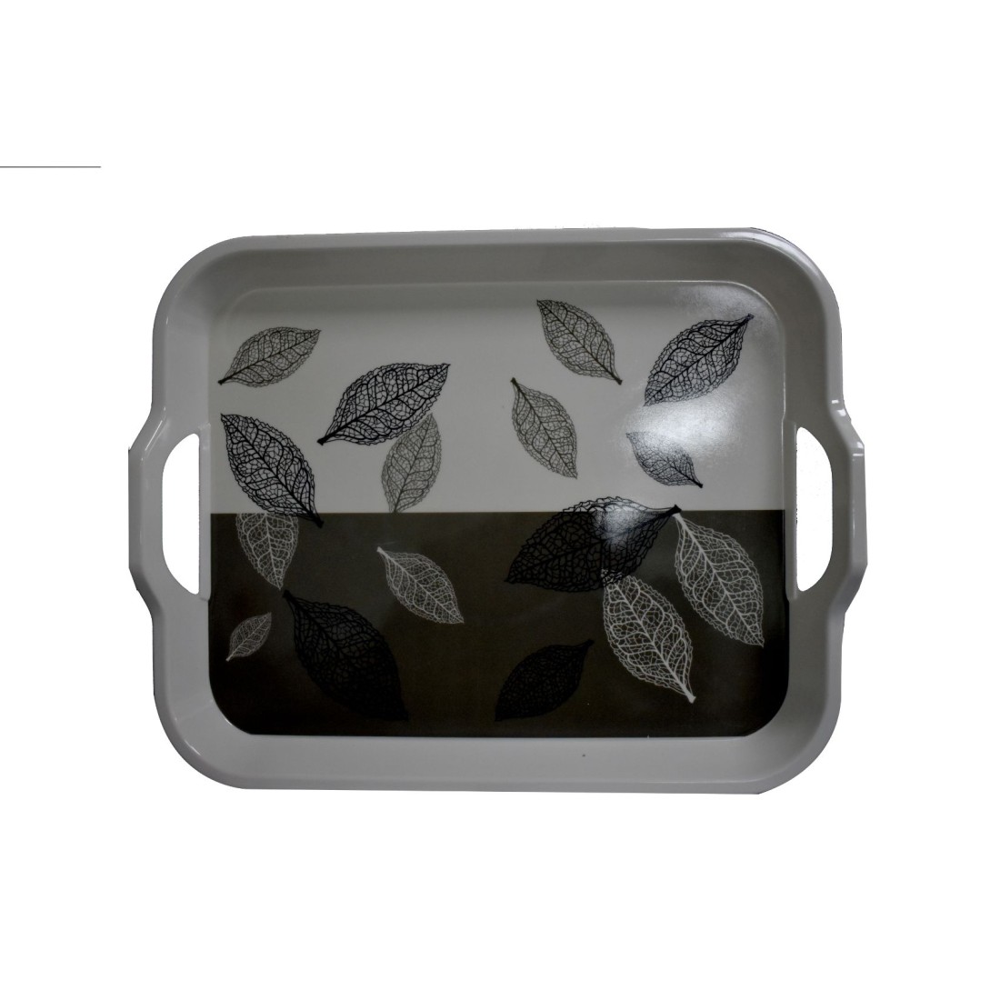 Printed Serving Tray With Handle Multicolour 46x34cm