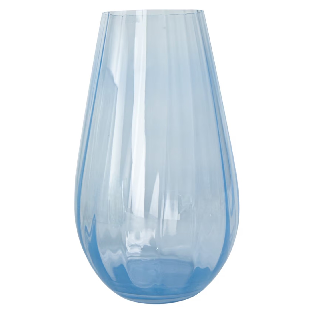 Glass Coloured Vase with Wide Open Mouth 25cm