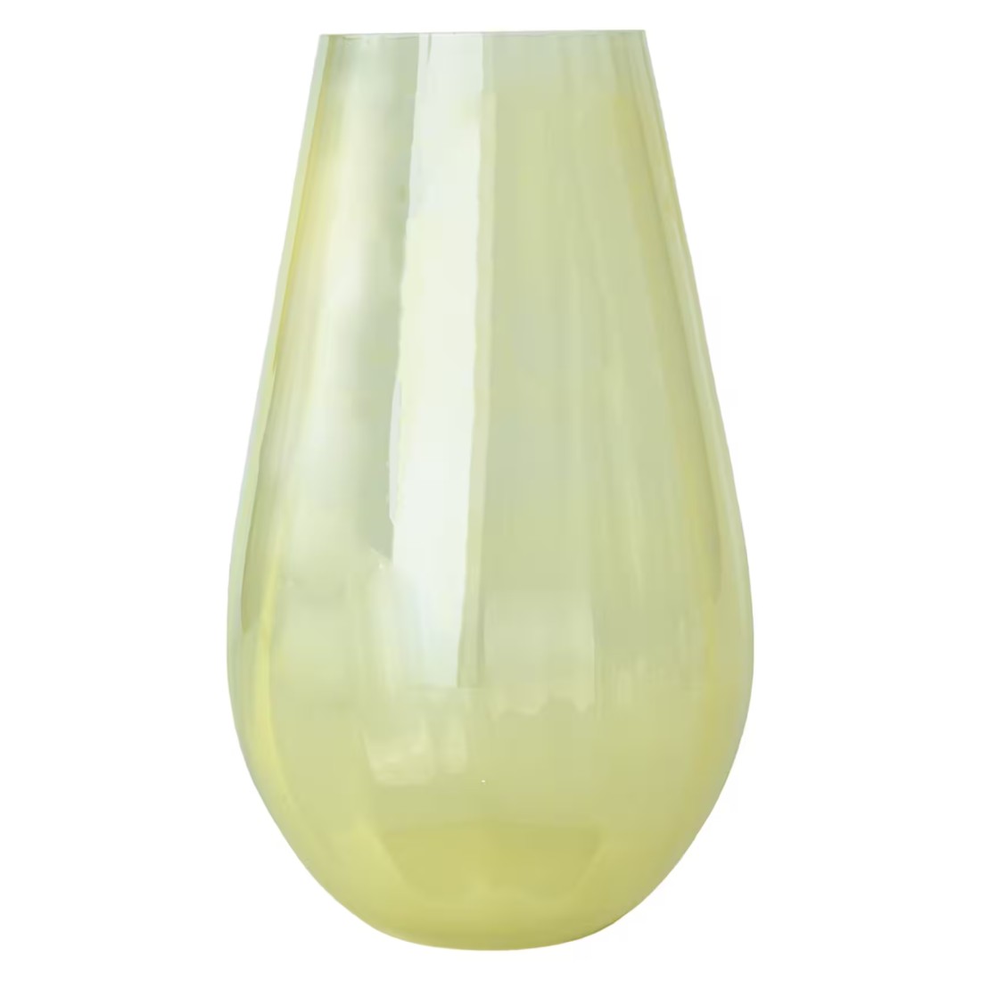 Glass Coloured Vase with Wide Open Mouth 25cm