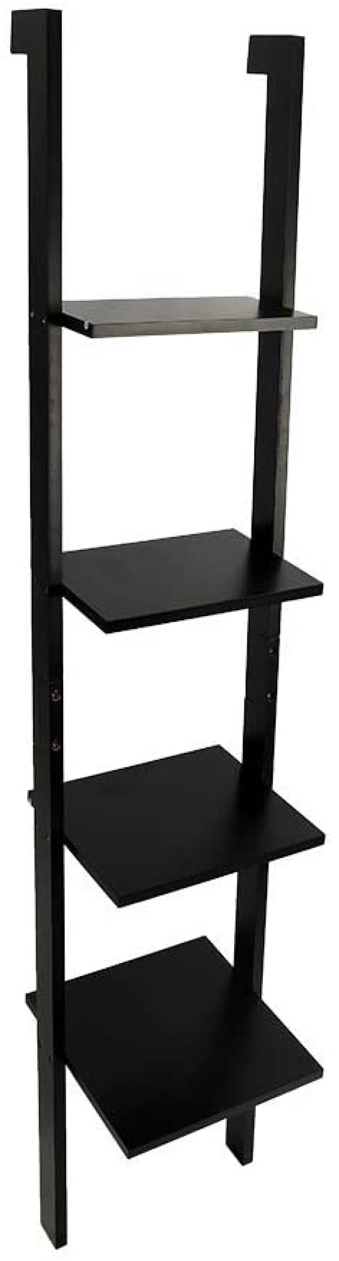 Yatai 4-Tier Black Ladder Bathroom Shelving Unit